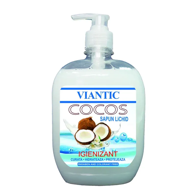 ВИАНТИК Жидкое мыло - крем с защитой от бактерий Viantic Кокос 500ml